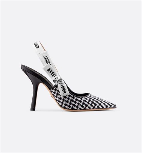 dior houndstooth slingback|dior slingback shoes.